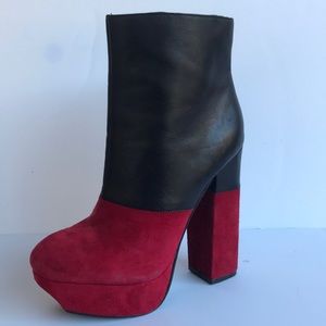 Dolce Vita Suede Leather Platform Bootie 7.5